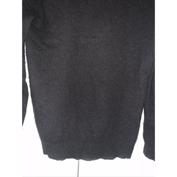 Theory Women's Black Cashmere V-Neck Long Sleeve Sweater Size Small - Picture 8 of 8